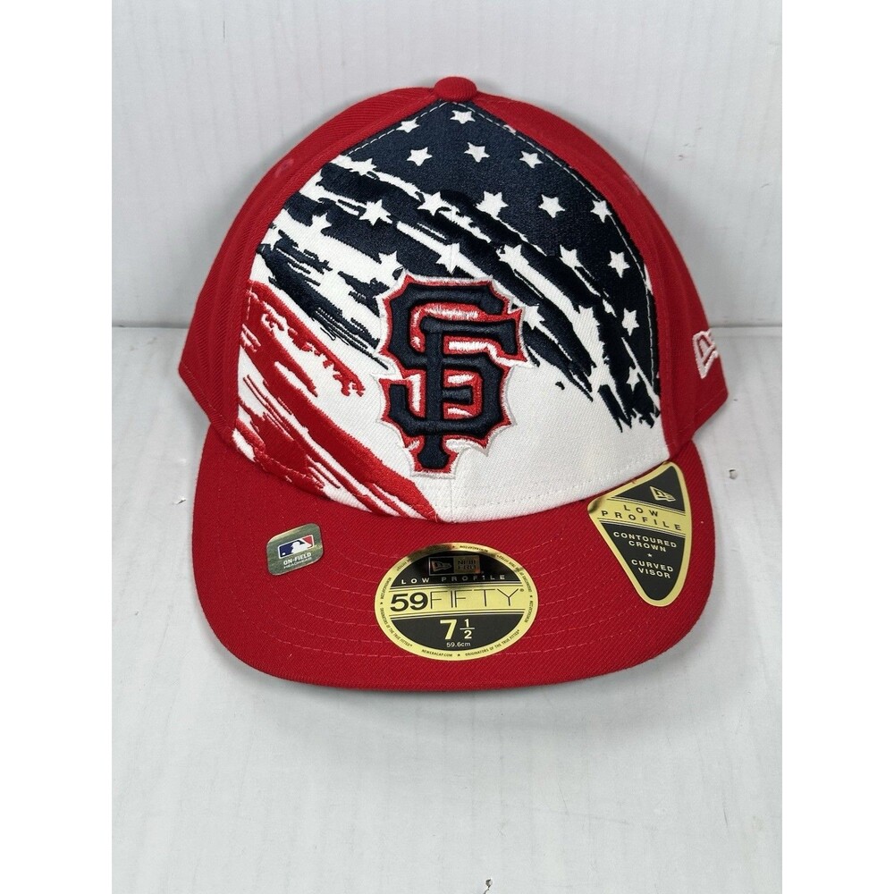 Size 7 1/2 New Era San Francisco Giants 4th of July Low Profile 59FIFTY Hat Cap